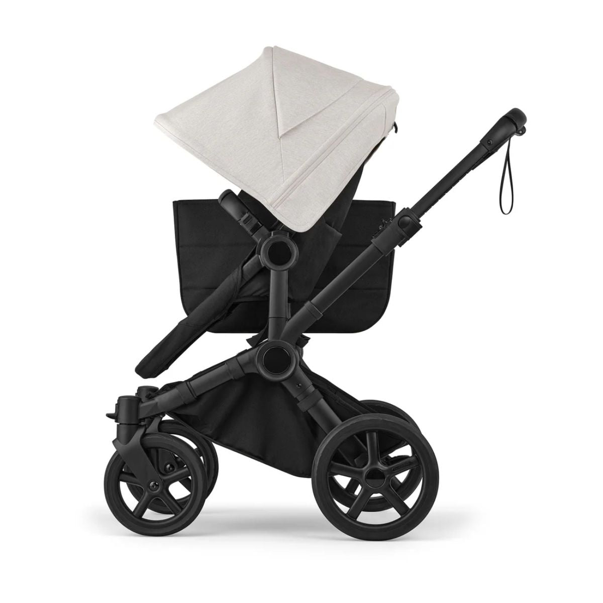 Bugaboo Donkey 6 Complete Single-to-Double Stroller - Black / Heritage Black / Misty White - Smooth Ride on Any Terrain