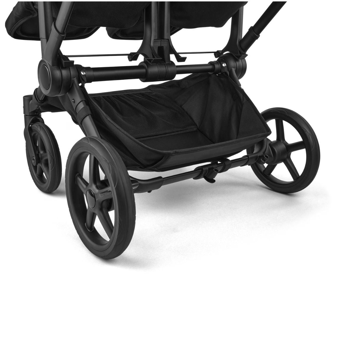 Bugaboo Donkey 6 Complete Single-to-Double Stroller - Black / Deep Indigo - Spacious Storage for Everyday Needs